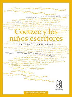 cover image of Coetzee y los niños escritores